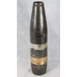 An inert American Naval 5" starburst shell, unfired, 54cm in length.