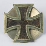 A WW2 German Iron Cross First Class with screw back.