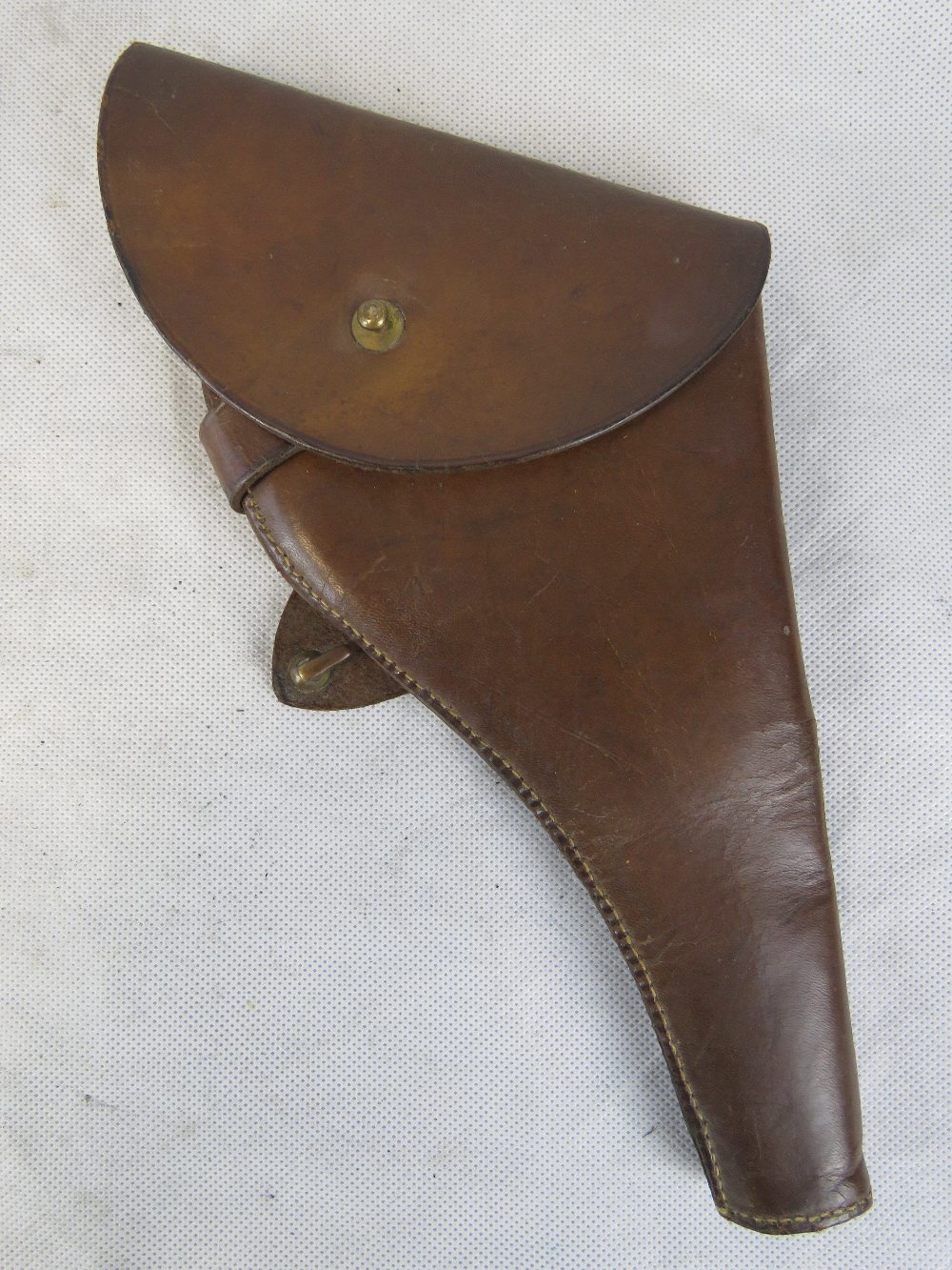 A WWI officers Webley/Enfield leather holster dated 1916.
