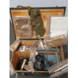 A Russian radio P-326, unused, in crate with accessories.