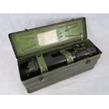 A Hungarian NSzP-3 night sight with fitted metal case and some accessories (canvas carrier,