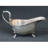 A HM silver sauce boat, London 1907, maker George Jackson & David Fullerton, 2.72ozt.