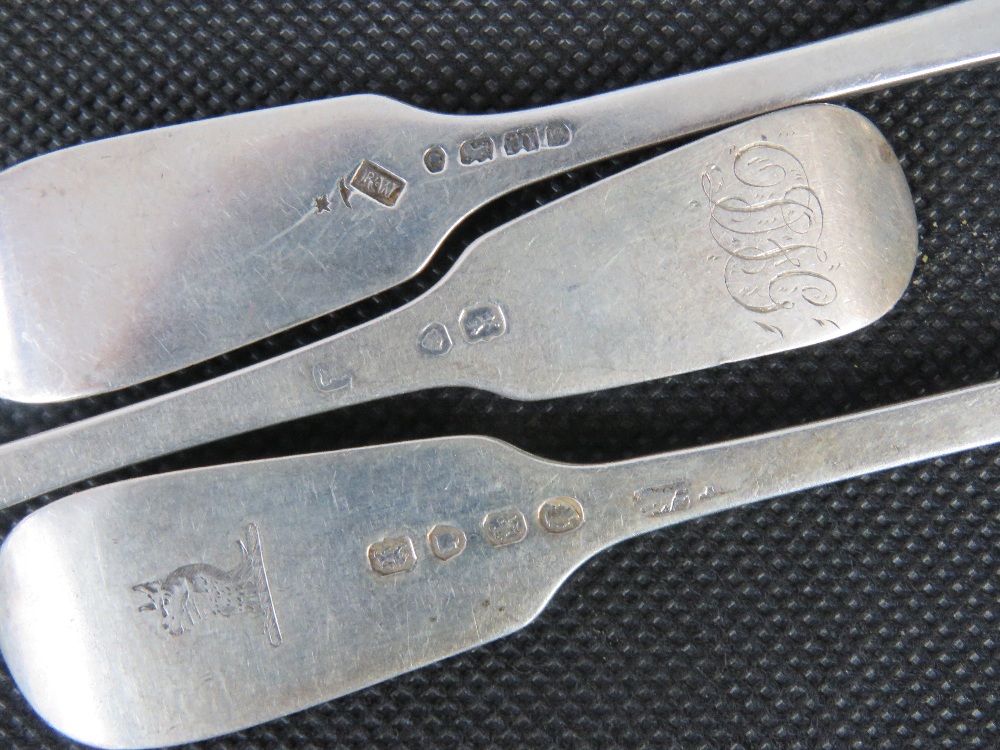 Seven Victorian HM silver forks, 10.36ozt. - Image 2 of 2