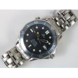 An Omega "James Bond" Seamaster automatic 300m bracelet watch, circa mid-2000's,