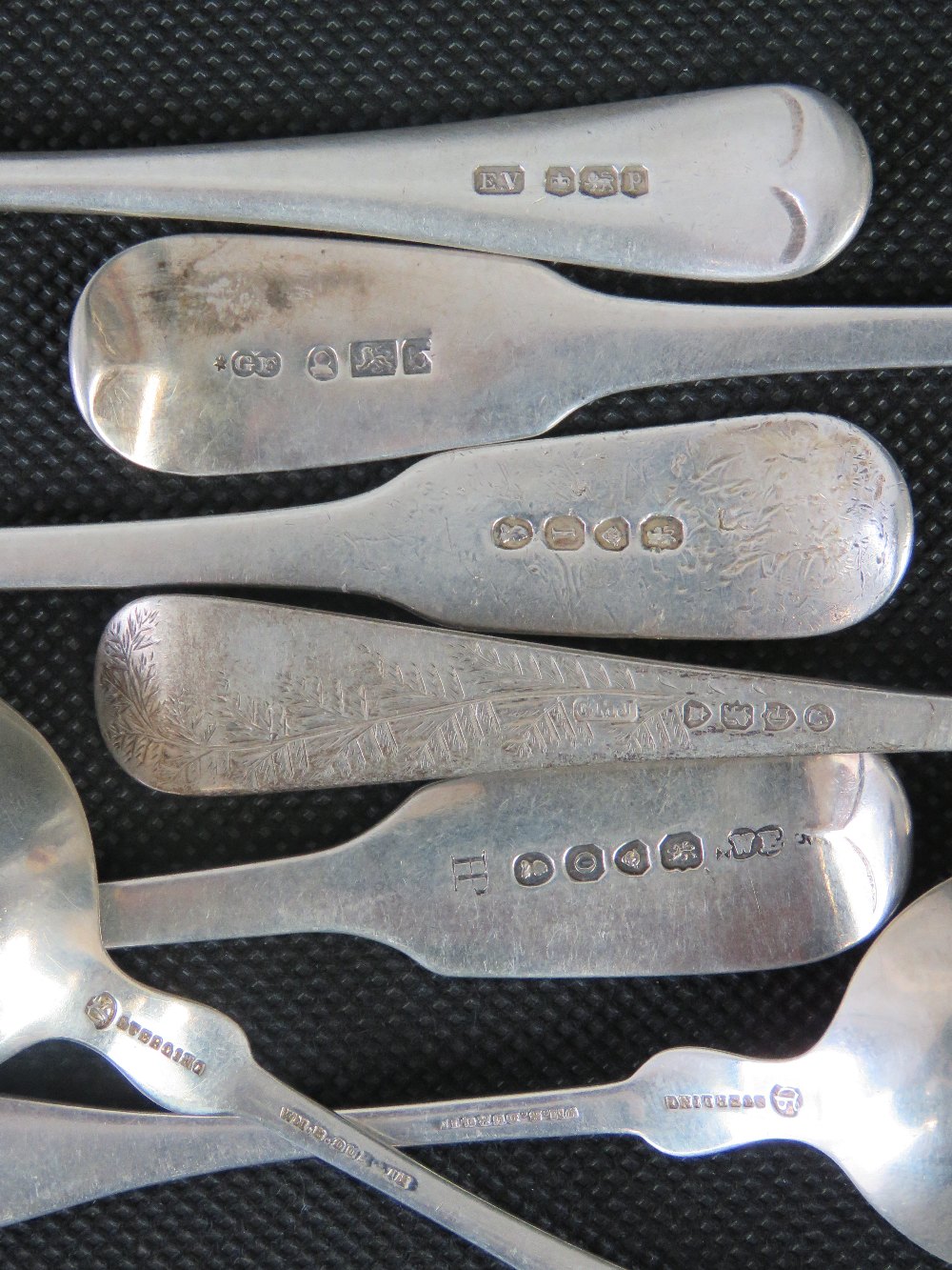 Seven HM silver tablespoons (one Victorian and three Georgian), 8. - Image 2 of 2