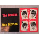 Two original Beatles UK tour programmes: the 1963 tour with Roy Orbison and the 1964 'Four Aces'