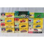 Twelve boxed 1/43 scale Vanguards model vehicles, within original boxes.