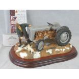 A Limited Edition Country Artist, Country Legacy ceramic tableau "Neutral Start - Ferguson FE35 TVO,