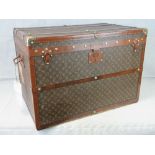 A vintage Louis Vuitton lidded trunk,