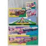 Six Corgi Showman themes vehicles; 06601 Morris 1000 publicity set,