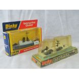 A Dinky submarine chaser boat No673, within original box. Together with a Dinky O.S.A.