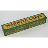 A vintage Marmite cubes lidded tin, 13cm in length.