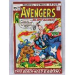 Bronze Age Marvel comic "The Avengers #93- This Beach-Head Earth" November 1971;