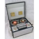 A vintage Ferguson reel to reel tape recorder c1960s.