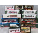Fourteen Eddie Stowbart related vehicles within original boxes (one box deficient).