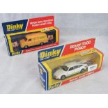 A Dinky motorway services Ford Transit van No417, together with a Rover 3500 Police car No264,