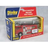 A Dinky Merryweather Marquis fire tender No 285, in original box. Box slightly a/f.