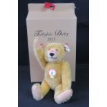 A Steiff replica "Teddy beat Dicky 1935"; with original box and in excellent condition; 25cm high.