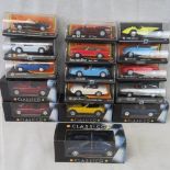 Five boxed Collezione Classico Ferrari cars, together with eleven die cast 1/43scale cars. Assorted.