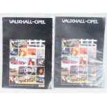 Two original copies of the Vauxhall-Opel range advertising brochures C1980's.