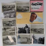 An autograph book with 22 signatures of 1960s Formula 1 and other racing drivers including Graham