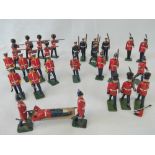 Seven Britains hand painted,