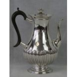 A Victorian HM silver coffee pot, made and retailed by Carrington & Co Regent Street London,