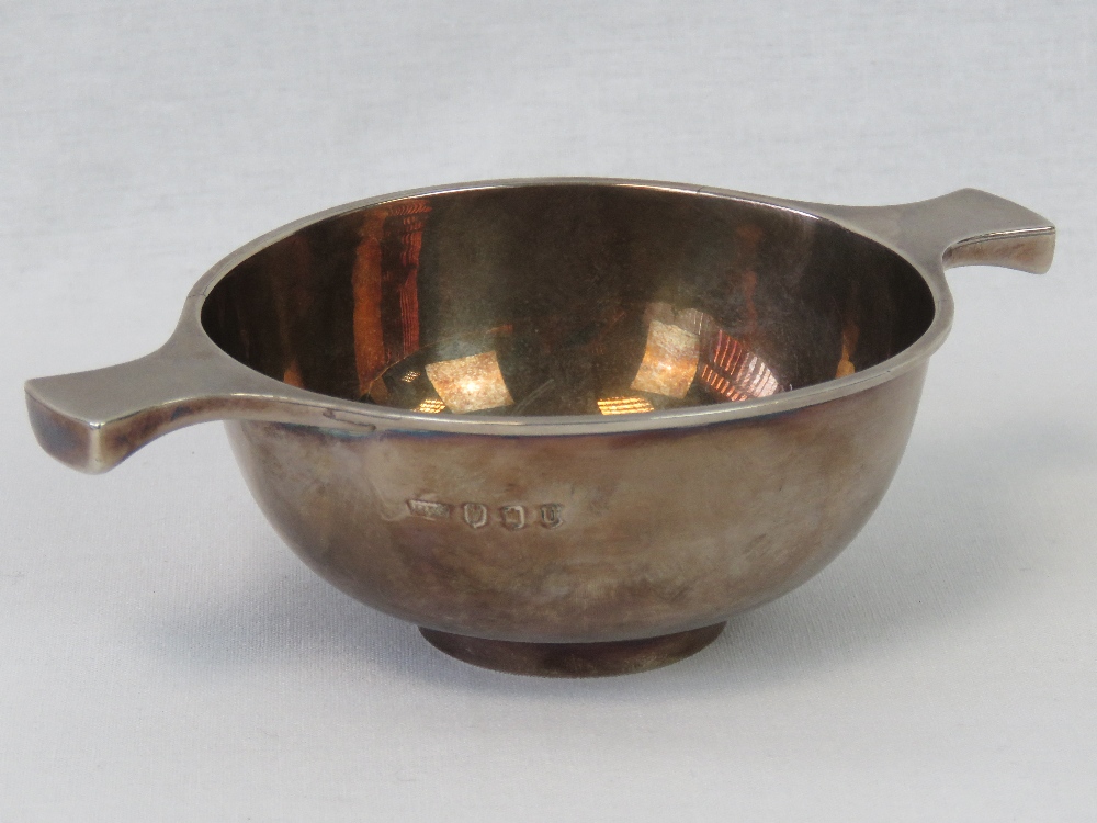 A HM silver Scottish quaich, made and retailed by Brook & Son, George St, Edinburgh.