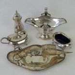 Silver plated wares including; candle wick cutters,