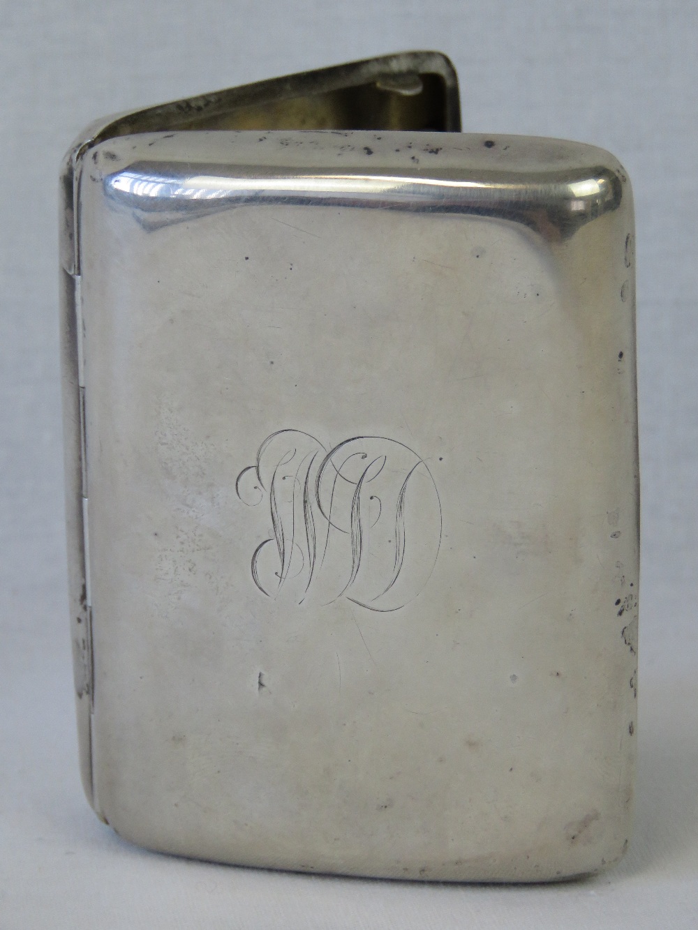 A HM silver Mappin & Webb cigarette case, Chester 1903; 1.7ozt.