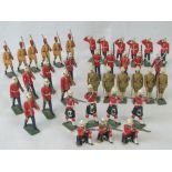 Over thirty die-cast and hand painted lead figures depicting late 19th and early 20th century