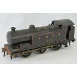 A Bassett-Lowke tin plate O gauge 0-6-0 locomotive and tender LNER No 6937, in black livery,