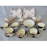 A part "Plant" tea set with 8 cups and saucers,