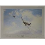 Print; 'Ramrod 792' by Robert Taylor, signed by the artist and Johnny Johnston and eleven others,