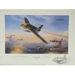 Limited Edition print; 'Rocket Attack' by Nicolas Trudgen, signed by the artist and one other,