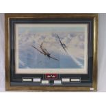 Limited Edition print: 'Combat over London' by Robert Taylor, No 914 of 1500,