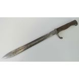A WWI German Butcher bayonet made by Solingen, dated 1915.