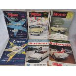 Six original 1950s/60s Car show guide ma