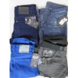 Four pairs of mens jeans, size 30R; two