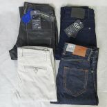 Four pairs of mens jeans, size 30R; thre