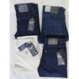 Four pairs of mens jeans, size 30R; thre