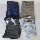Four pairs of mens jeans, size 28/29R; t