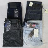 Four pairs of mens jeans, size 28/29S; t