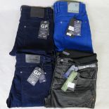 Four pairs of mens jeans, size 34R; all