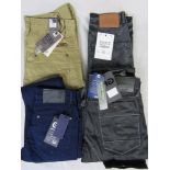 Four pairs of mens jeans, size 28/29R; t