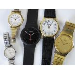 A Seiko mens watch within original box, together with a ladies stainless steel Seiko,