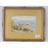 E. Wake Cook, early 20th century, “Monaco” coastal watercolour; signed lower left “ E.
