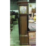 A good 30 hour long case clock having 10” chapter ring engraved with Arabic and Roman numerals,