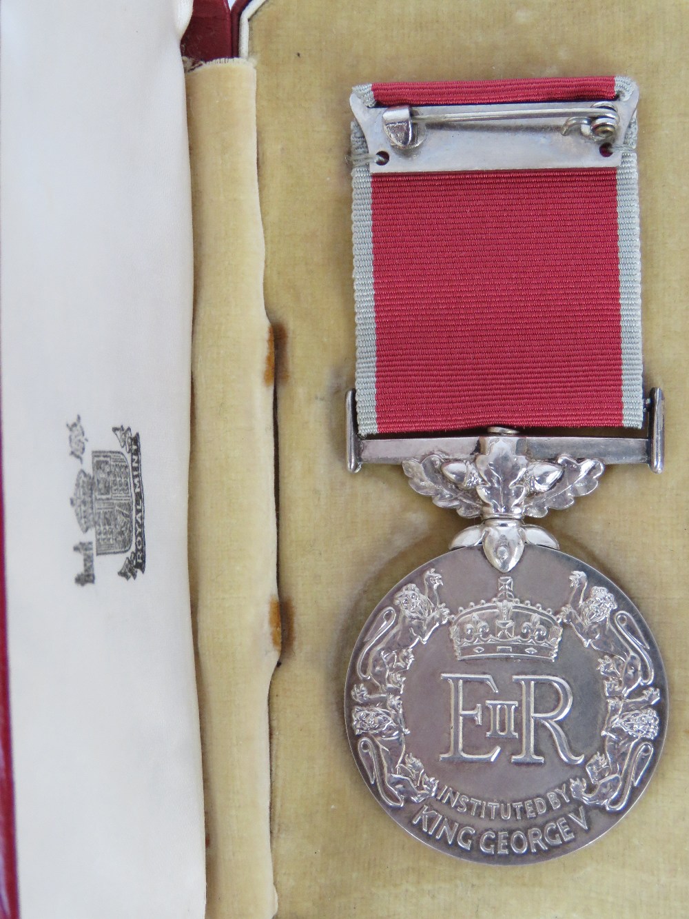A British Empire medal with ribbon with - Image 2 of 3
