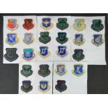 Twenty-four US Airforce squadron patches